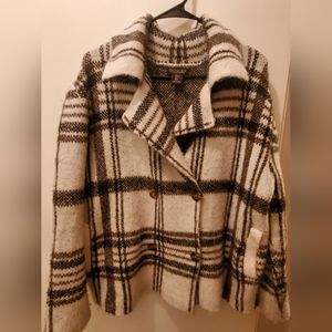 Rachel Zoe Double Breasted Sweater Jacket